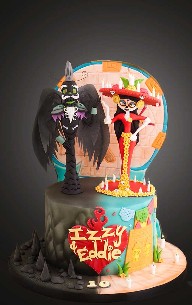 Ici, les personnages du film sont devenus l'inspiration du gâteau «Festa no Céu»