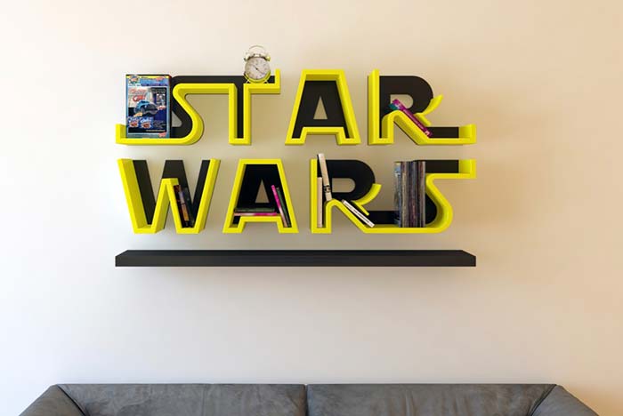 Idée créative: étagère Star Wars