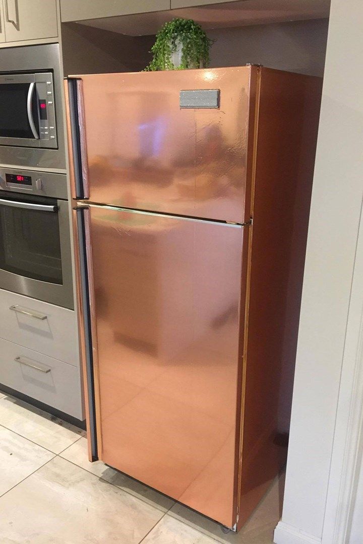 Enveloppe de réfrigérateur de couleur cuivre