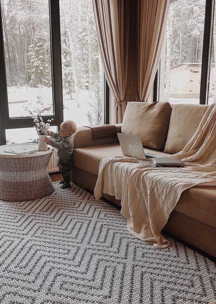 Confort et accueil: le tapis crochet sait apporter ces sensations à la pièce