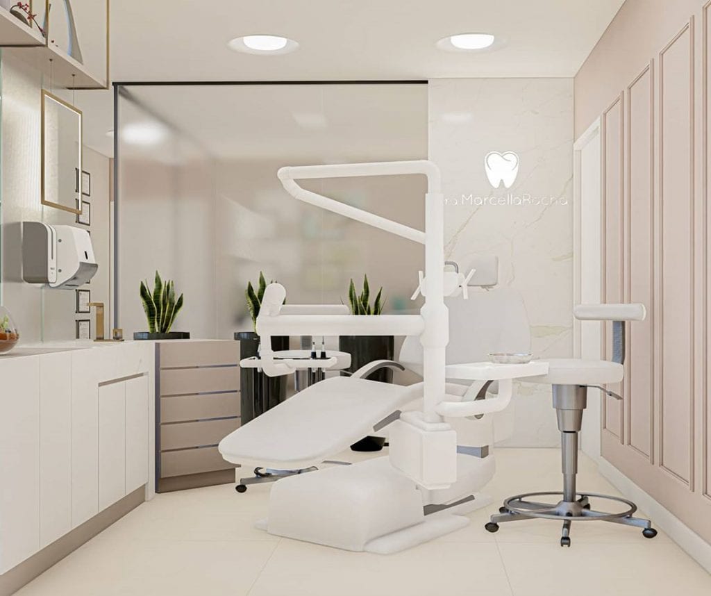 décoration aux couleurs claires pour cabinet dentaire
