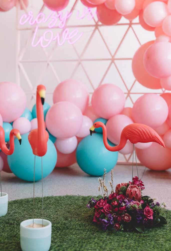 Articles de fête Flamingo: