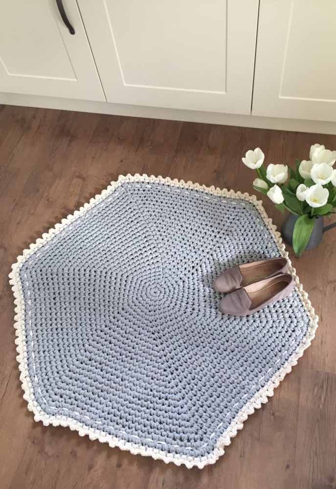 Vous recherchez autre chose?  Que diriez-vous de vous inspirer de ce tapis au crochet hexagonal?