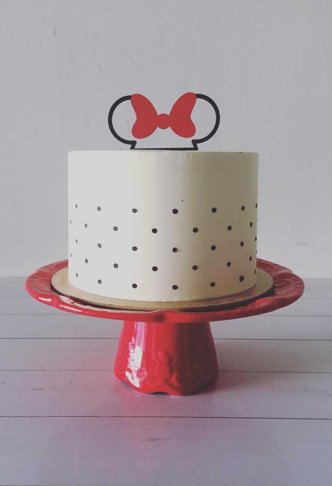 Gâteau Minnie pour minimaliste